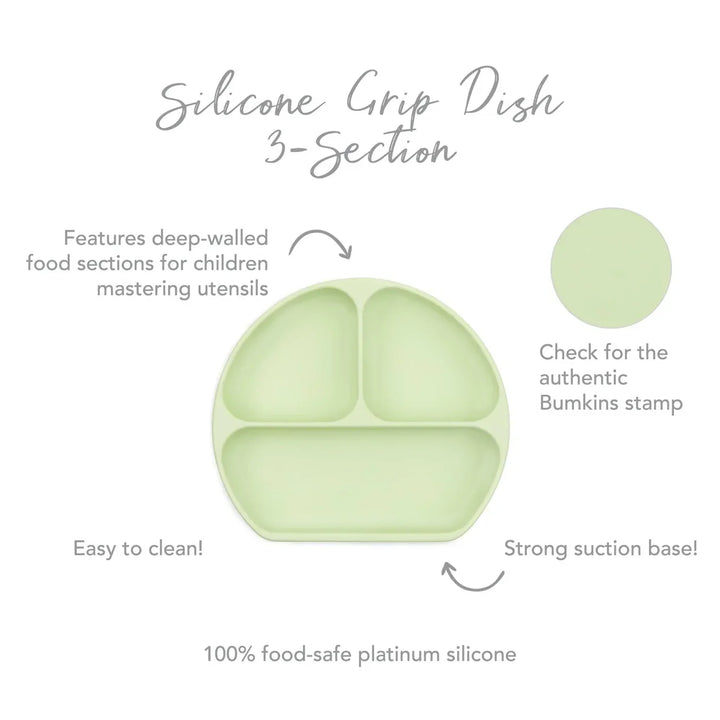 Silicone Grip Dish Sage