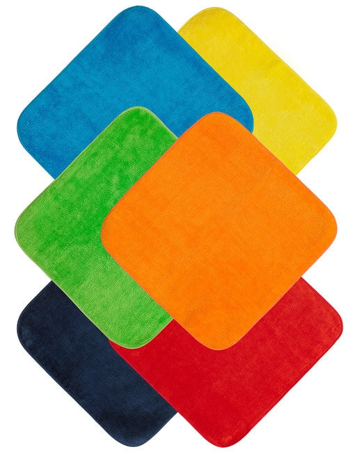 Mum 2 Mum Face Cloths 6pk Bright