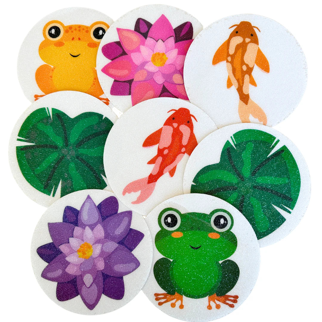 Slip-Safe Bath Spots Garden Pond