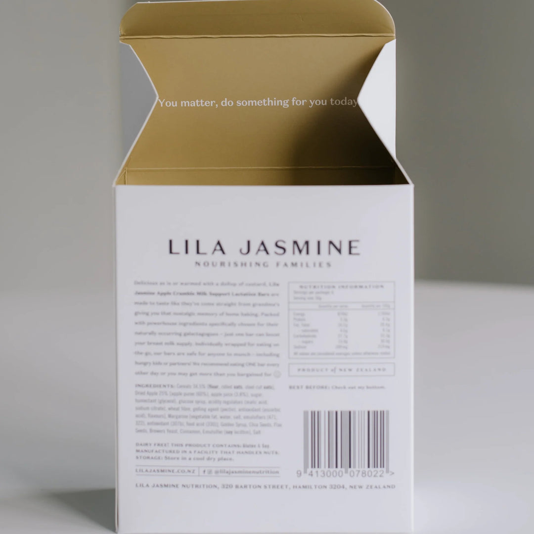 Lila Jasmine Lactation Bars Apple Crumble