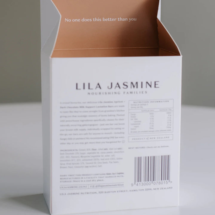 Lila Jasmine Lactation Bars Apricot & Dark Chocolate