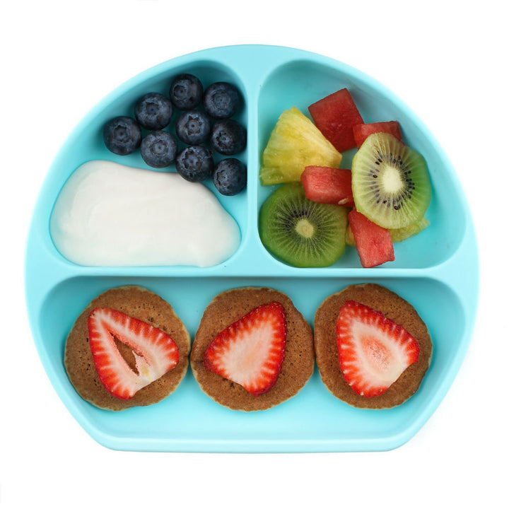 Silicone Grip Dish Light Blue