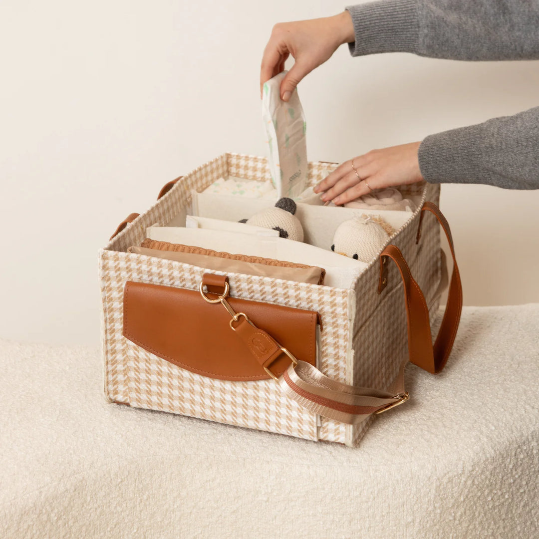 Bunnie Caddie Houndstooth Tan