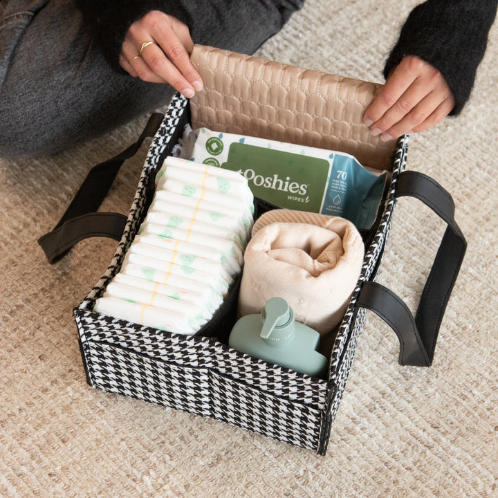 Bunnie Caddie Mini Houndstooth Black