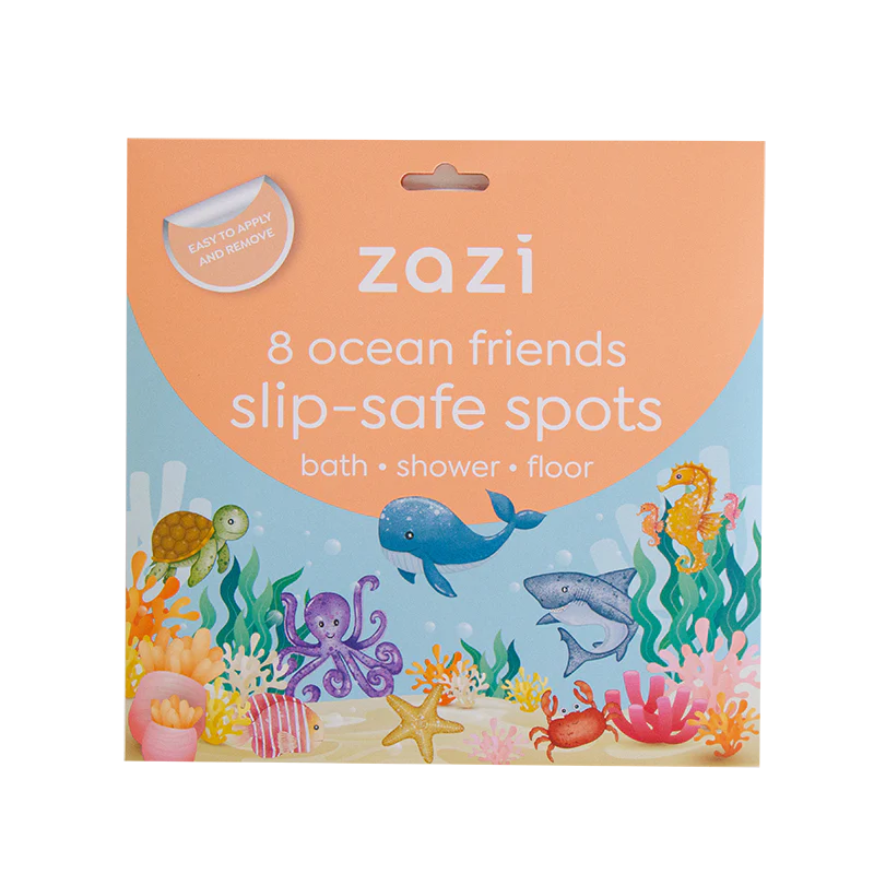 Slip-Safe Bath Spots Ocean Friends