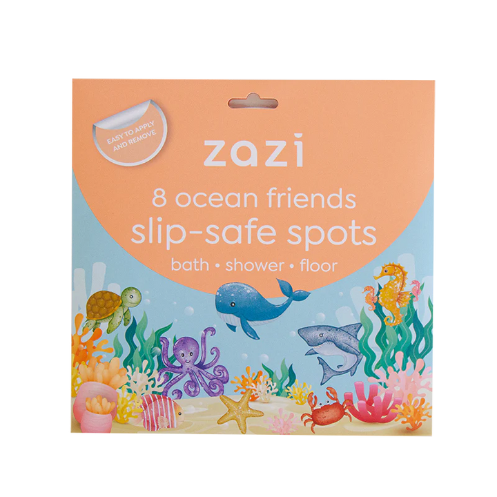 Slip-Safe Bath Spots Ocean Friends