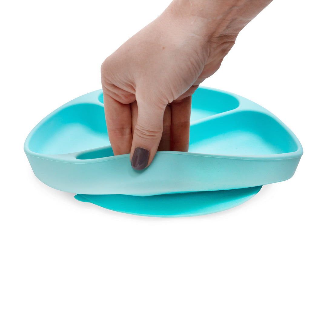 Silicone Grip Dish Light Blue