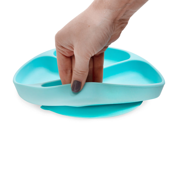 Silicone Grip Dish Light Blue