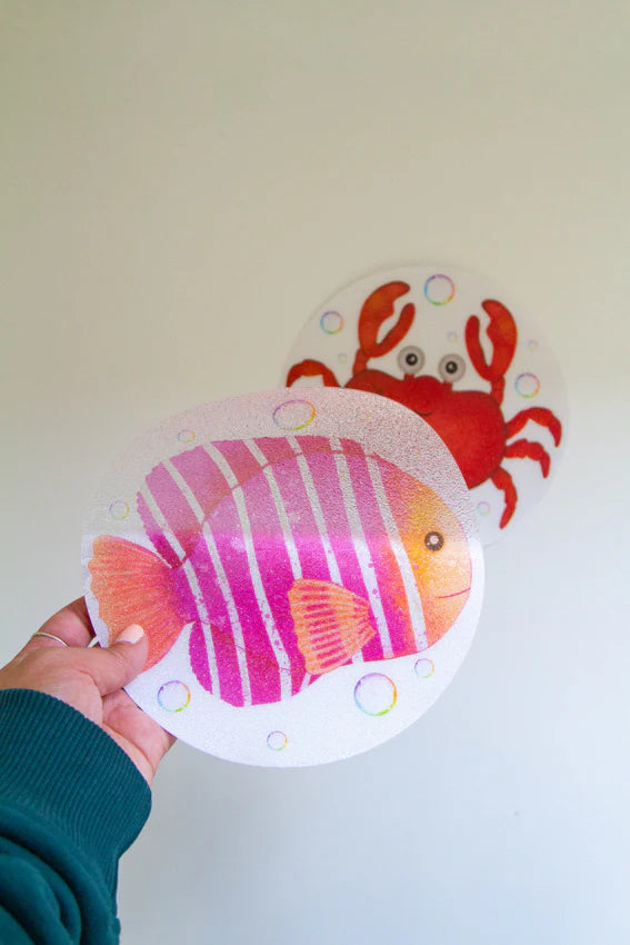 Slip-Safe Bath Spots Ocean Friends