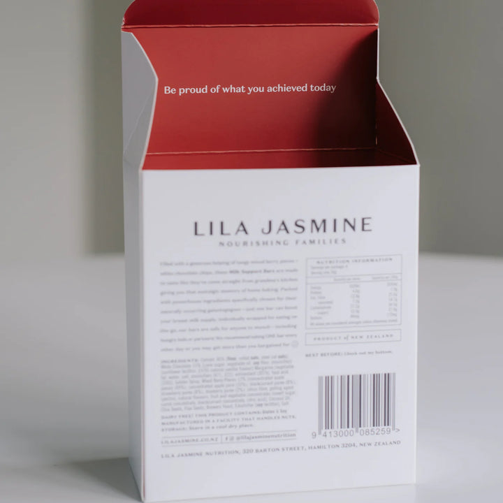 Lila Jasmine Lactation Bars Mixed Berry & White Chocolate