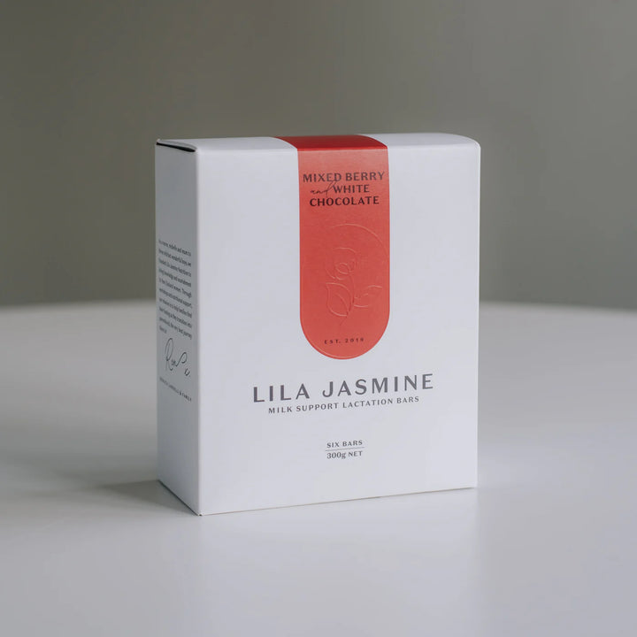 Lila Jasmine Lactation Bars Mixed Berry & White Chocolate