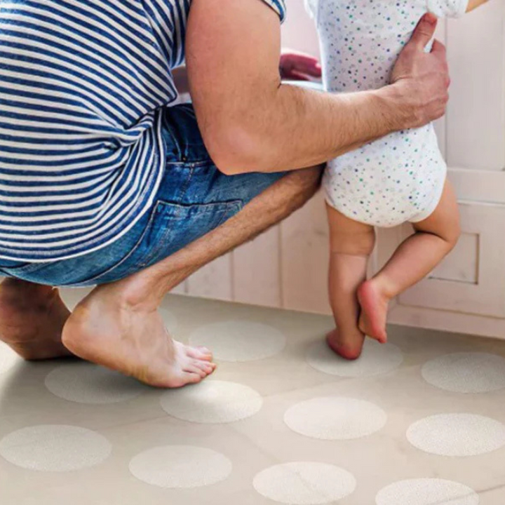 Slip-Safe Bath Spots Water Bubbles