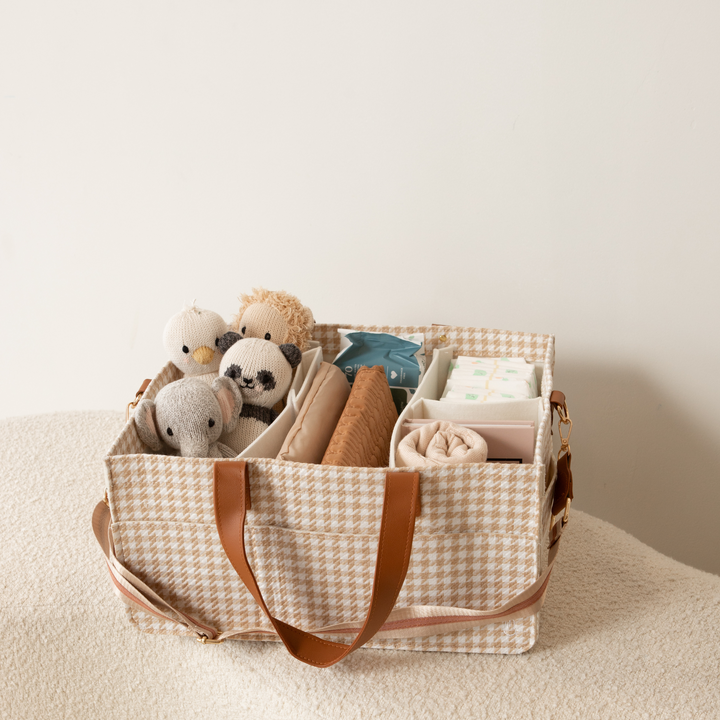 Bunnie Caddie Houndstooth Tan