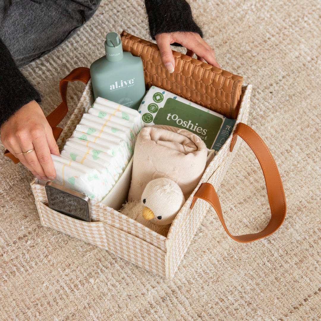 Bunnie Caddie Mini Houndstooth Tan