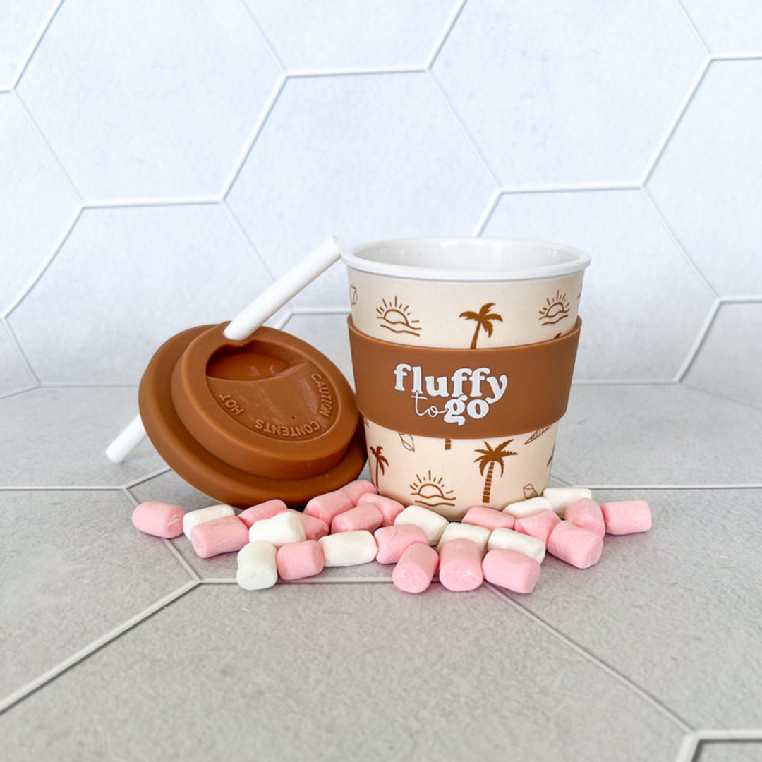 Reusable Hot Choccy Cup 235ml Palm Tree Vibes