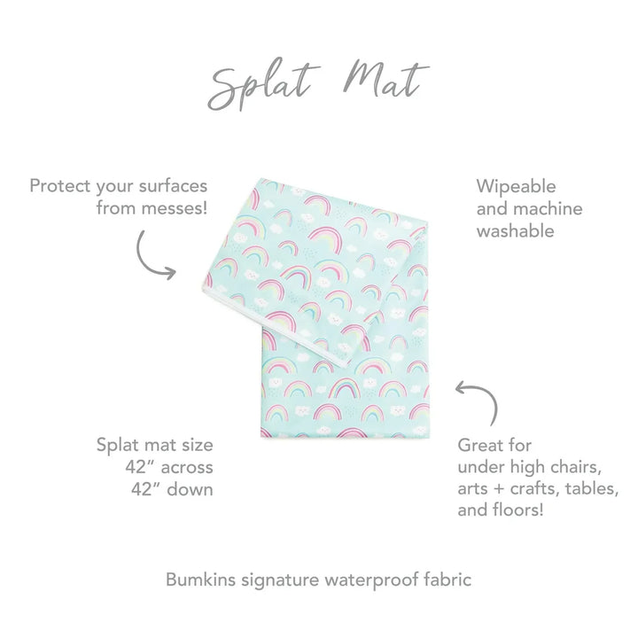 Waterproof Splat Mat Rainbows