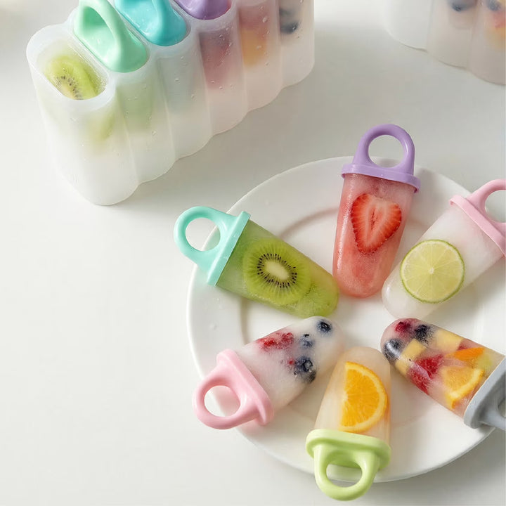 Melii 6 Piece Ice Pop Moulds With Tray