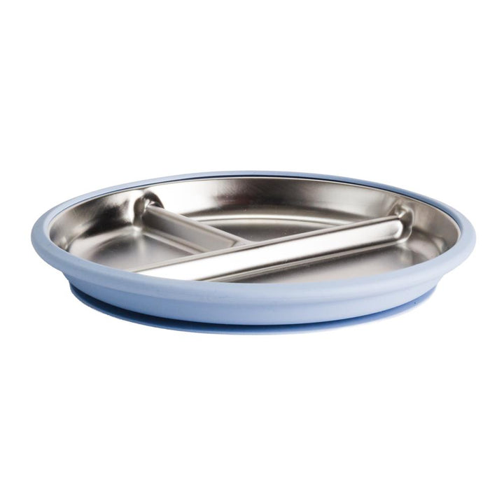 Nestling Stainless Steel Divided Suction Plate 20cm