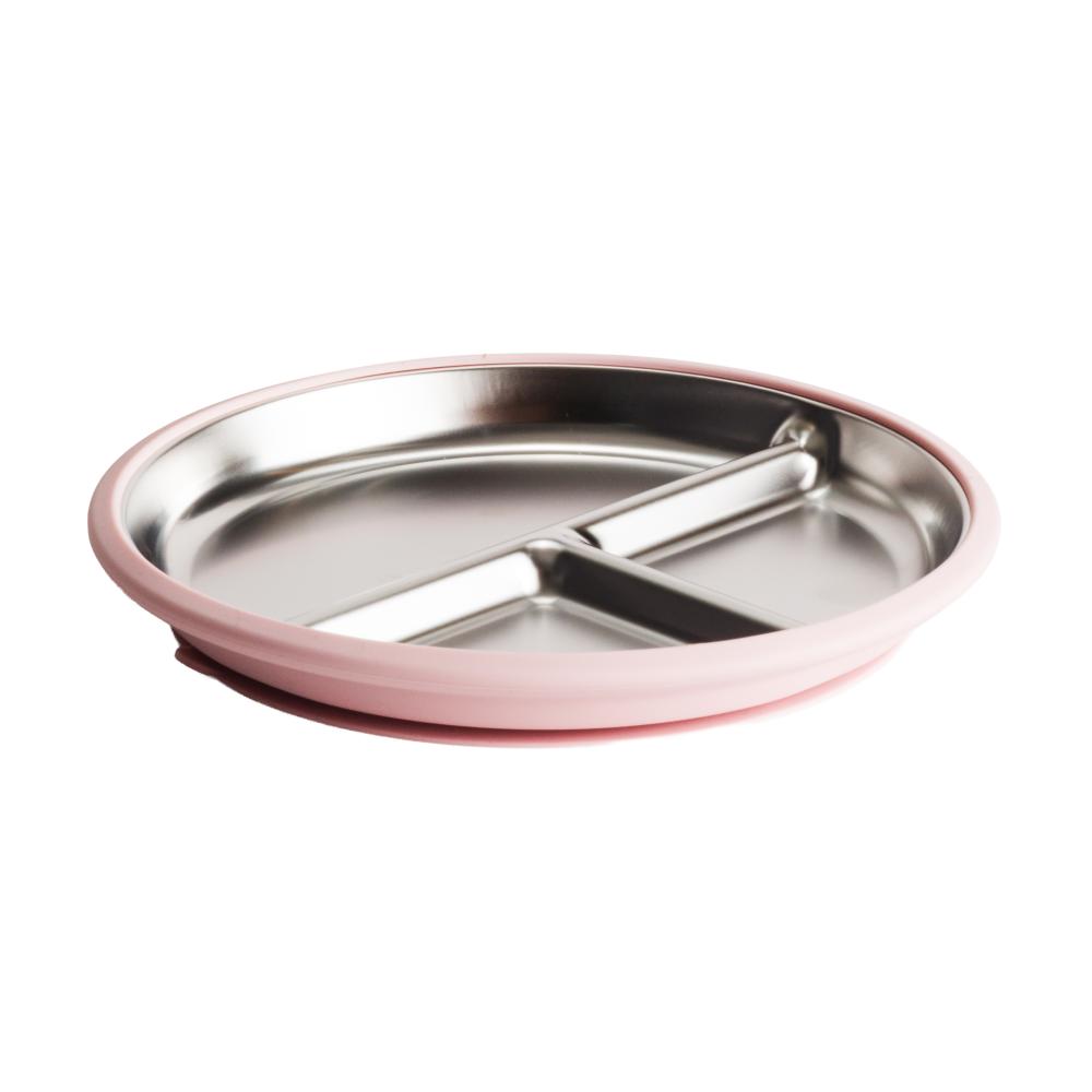 Nestling Stainless Steel Divided Suction Plate 20cm