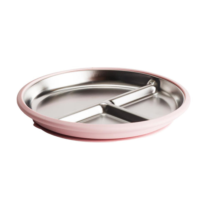 Nestling Stainless Steel Divided Suction Plate 20cm