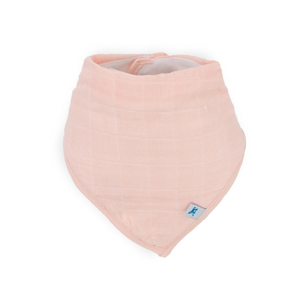 4 Pack Cotton Muslin And Fleece Bandana Bib Watercolour Rose
