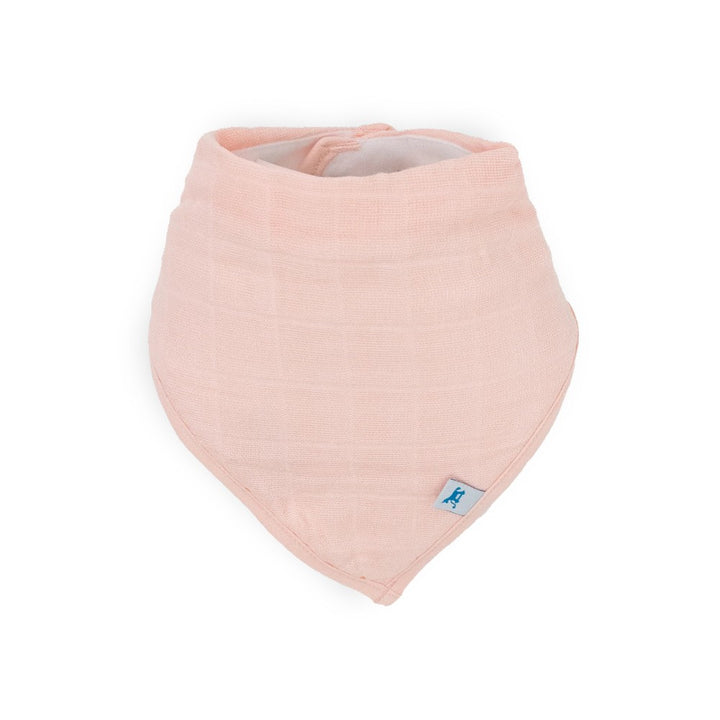 4 Pack Cotton Muslin And Fleece Bandana Bib Watercolour Rose
