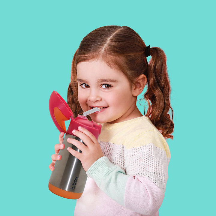 Insulated Drink Bottle 350ml Strawberry Shake
