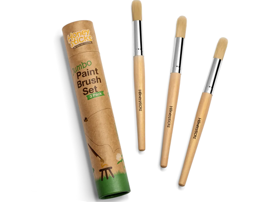 Honeysticks Jumbo Paint Brush Set - 3pk