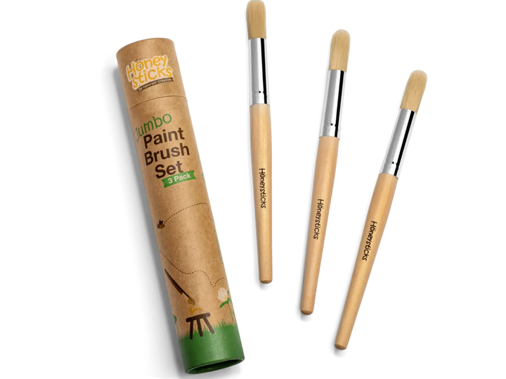 Jumbo Paint Brush Set - 3pk