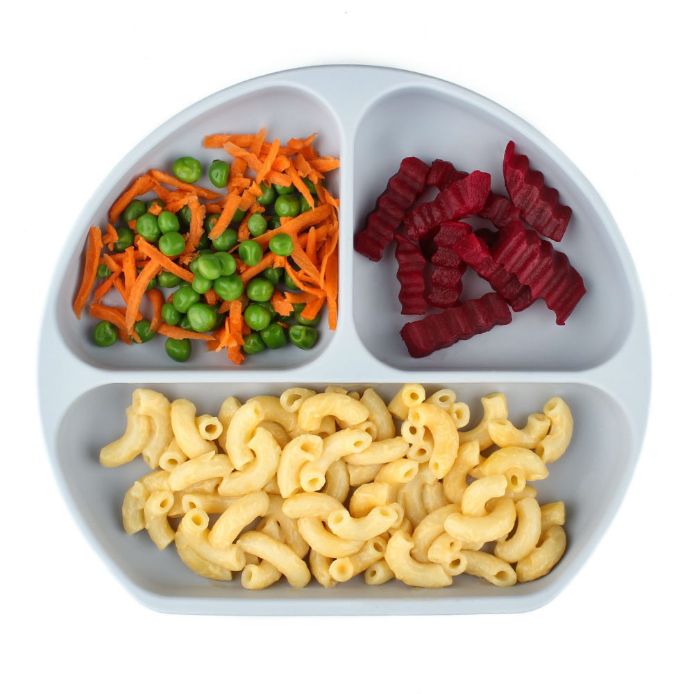 Silicone Grip Dish Grey