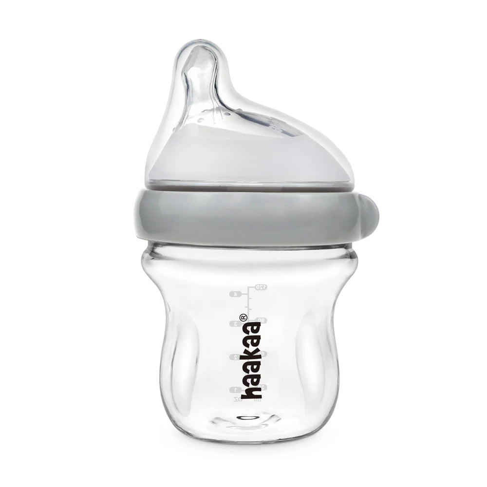 Gen 3 Glass Baby Bottle 120ml Grey