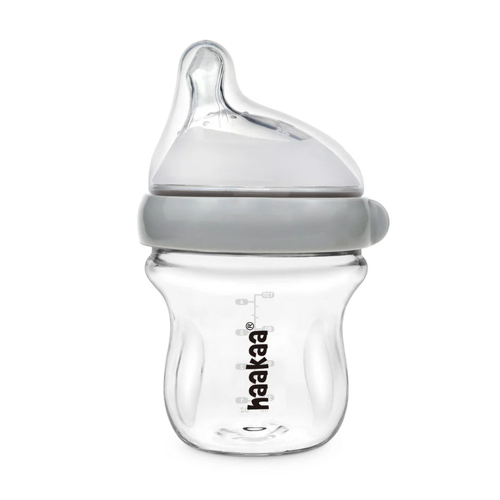 Gen 3 Glass Baby Bottle 120ml Grey