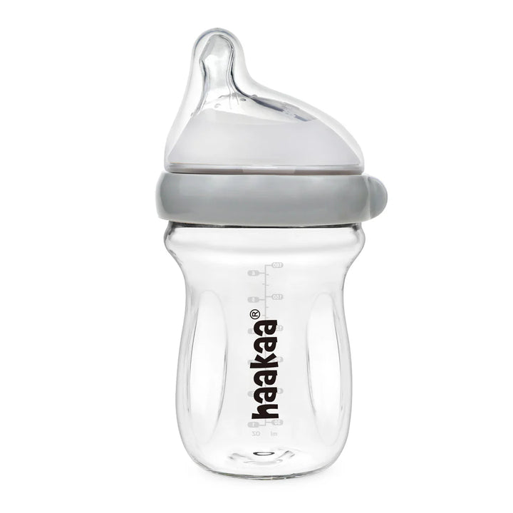 Gen 3 Glass Baby Bottle 180ml Grey