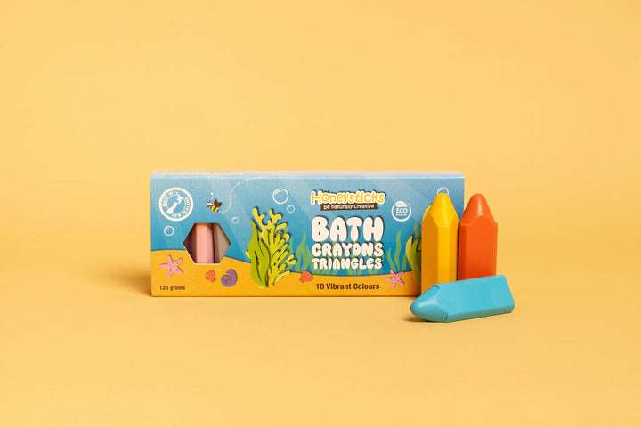 Bath Crayons Triangle 10 Pack