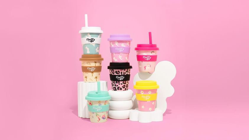 Reusable Fluffy Cup 120ml Palm Tree Vibes