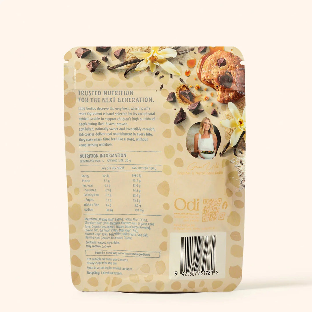 Odi Organic Vanilla Choc Chip Cookies