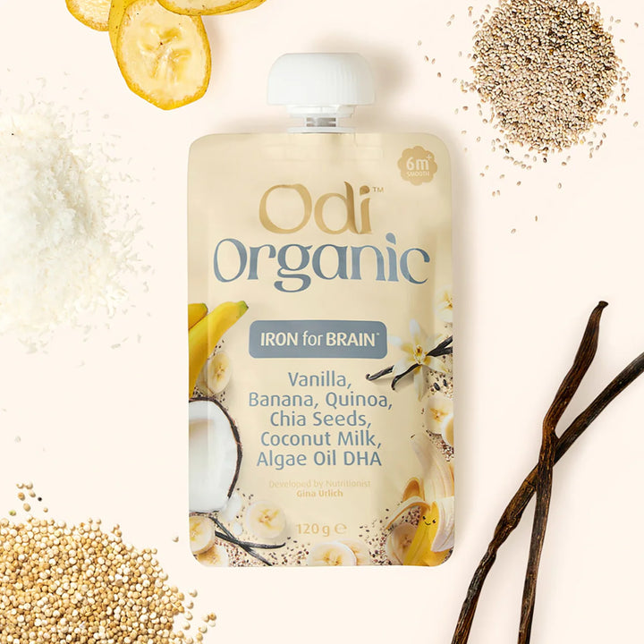 Odi Organic Vanilla And Coconut Puree Pouch
