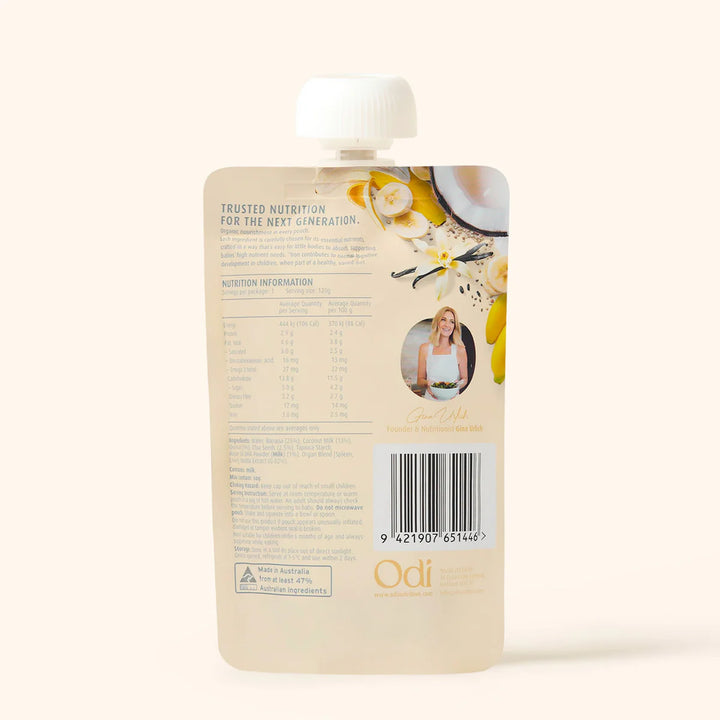 Odi Organic Vanilla And Coconut Puree Pouch