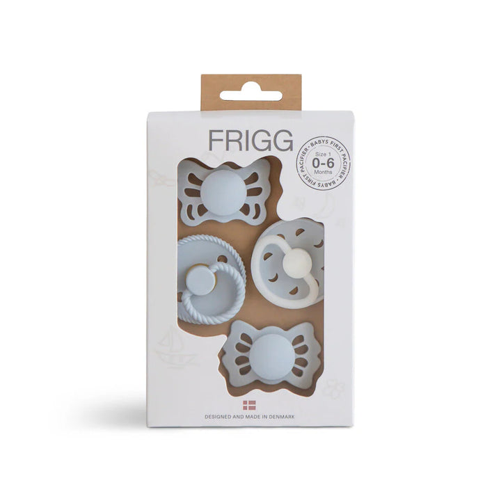 Babies First Pacifier 4 Pack Moonlight Sailing Powder Blue