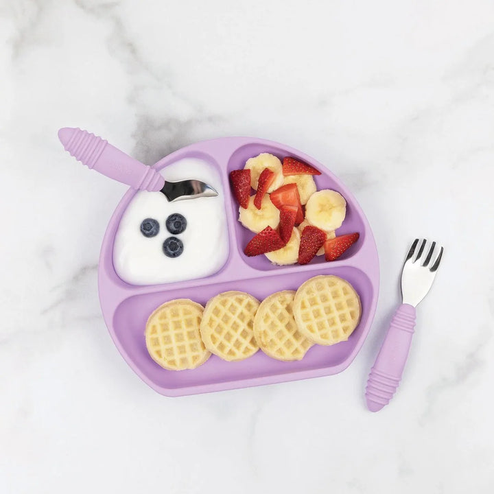 Silicone Grip Dish Lavender
