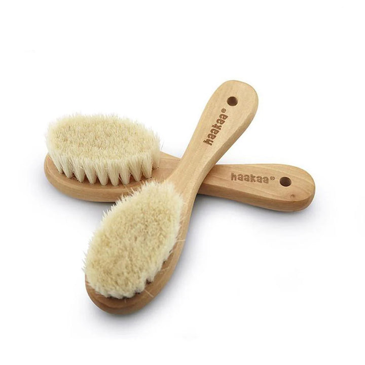 Haakaa Goats Wool Wooden Hair Brush