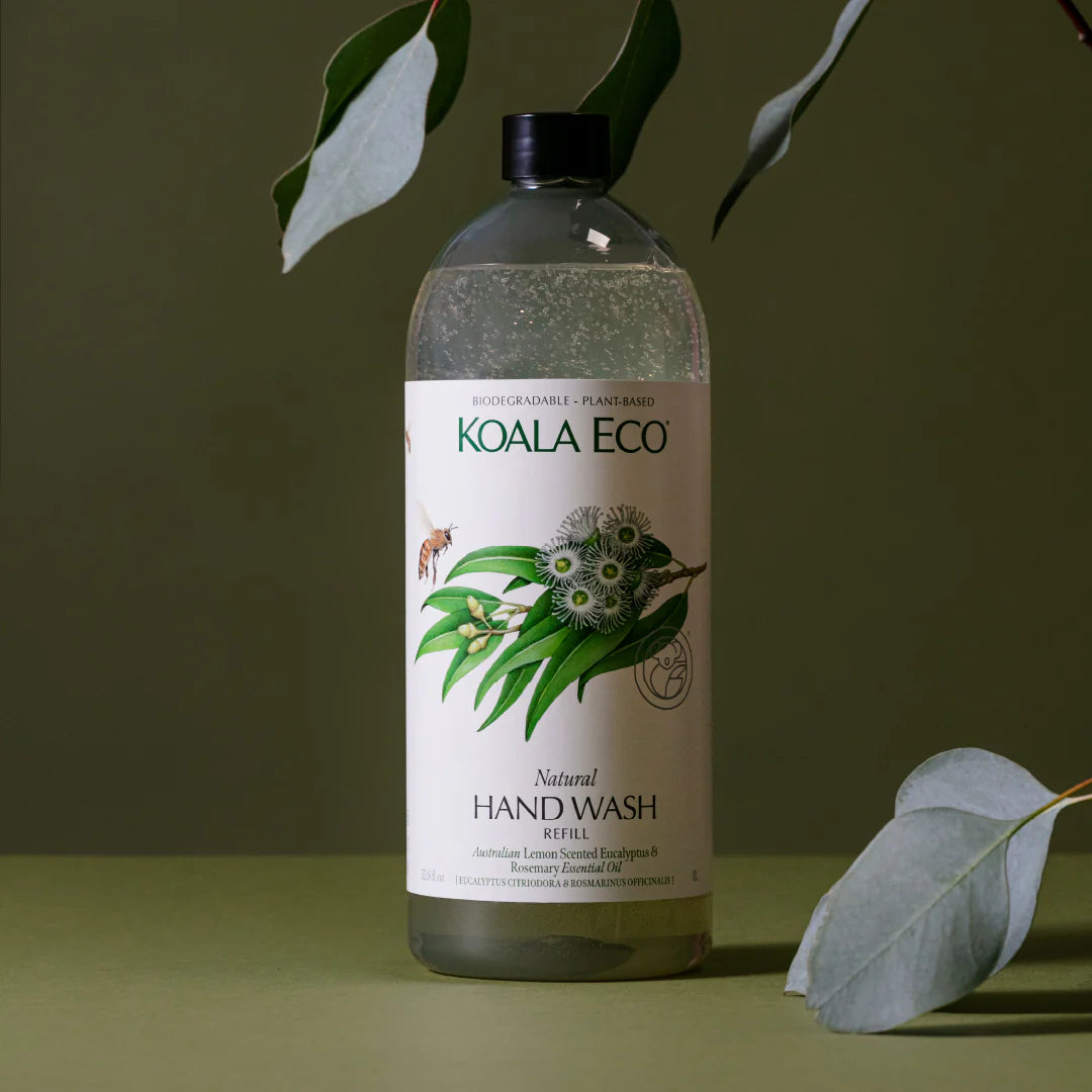 Natural Hand Wash Lemon Scented Eucalyptus, Rosemary Essential Oil 1000ml Refill