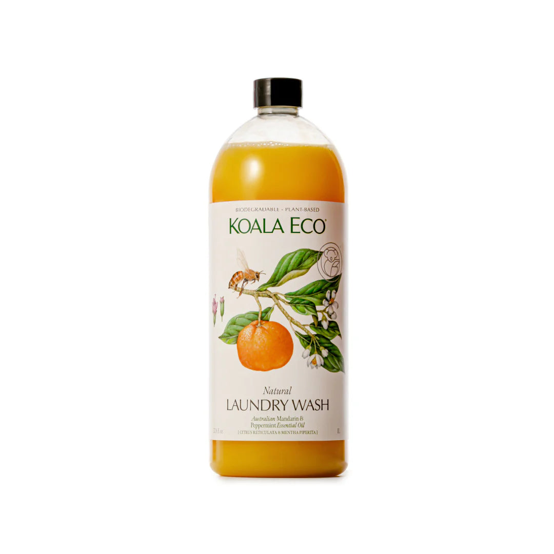 Natural Laundry Wash Mandarin & Peppermint Refill 1000ml