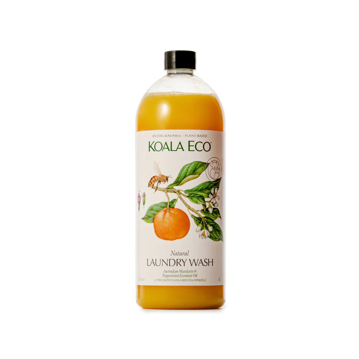Natural Laundry Wash Mandarin & Peppermint Refill 1000ml