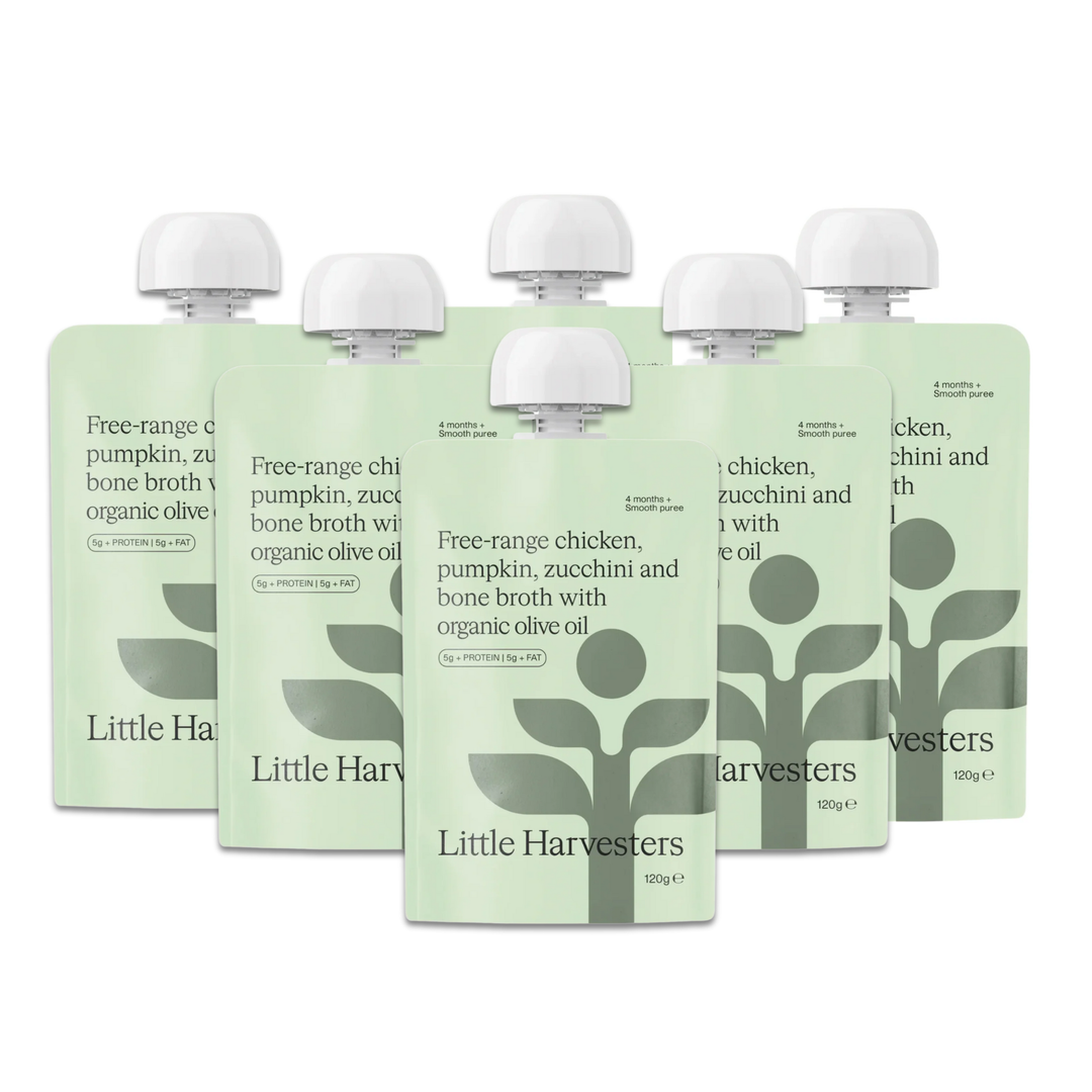 Little Harvesters Puree Pouch Free-Range Chicken, Pumpkin and Zucchini