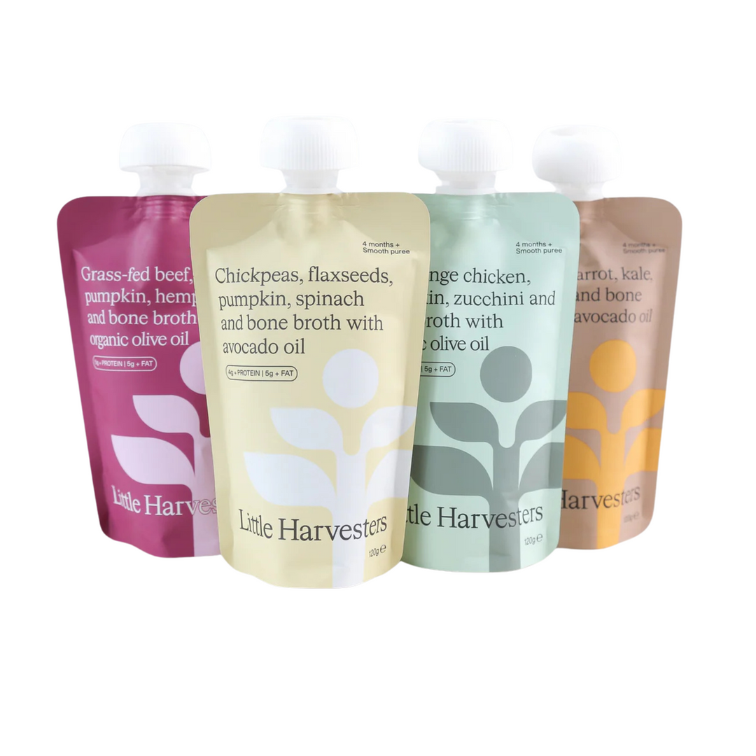 Little Harvesters Variety Box of 8 Puree Pouches