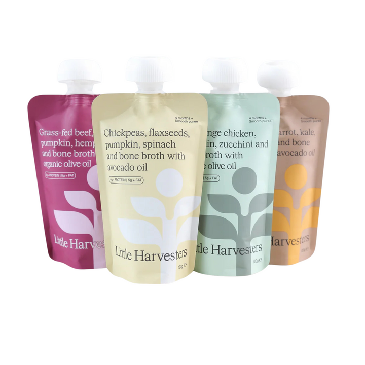 Little Harvesters Variety Box of 8 Puree Pouches
