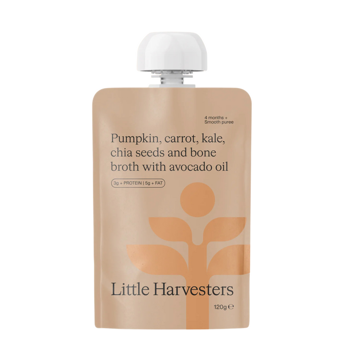 Little Harvesters Puree Pouch Pumpkin, Carrot, Kale and Chia