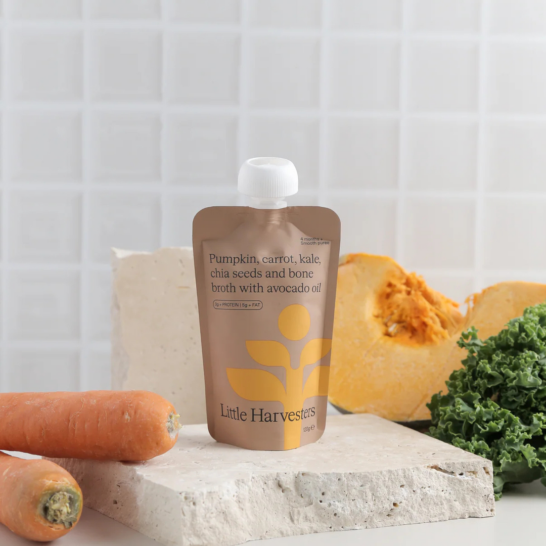 Little Harvesters Puree Pouch Pumpkin, Carrot, Kale and Chia