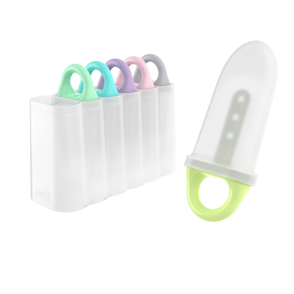 Melii 6 Piece Ice Pop Moulds With Tray